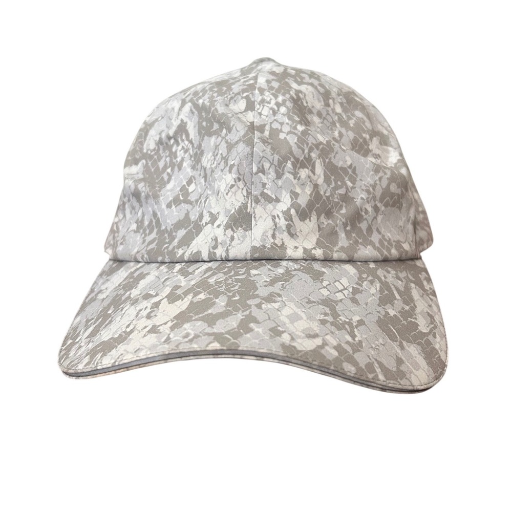 Lululemon Grey Snakeskin Fast and Free Run Hat Womens OS Adjustable